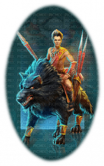 woman with wolf bp - bezmaksas png