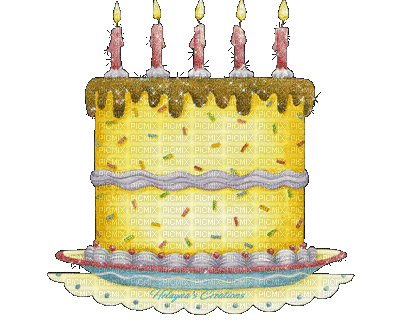 Birthday Cakes GIFs | USAGIF.com