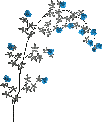 soave deco animated branch flowers rose black - Gratis geanimeerde GIF