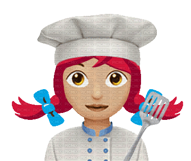 Cooking Girl - Ilmainen animoitu GIF