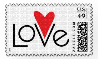 Love.Stamp.timbre.Sello postal.Victoriabea - png ฟรี