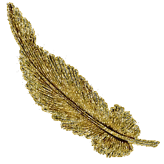 gold feather gif - Free animated GIF