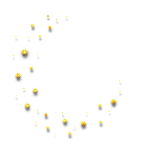 Yellow stars overlay deco [Basilslament] - Free PNG