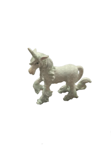 blue white unicorn figurine - Free PNG