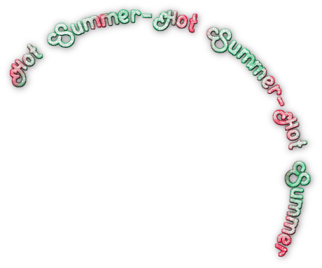 soave text hot summer pink green - 無料png
