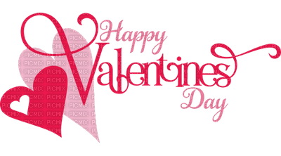 Happy Valentine's  day.text.Victoriabea - Free PNG