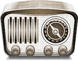 soave deco radio music vintage retro sepia - zdarma png