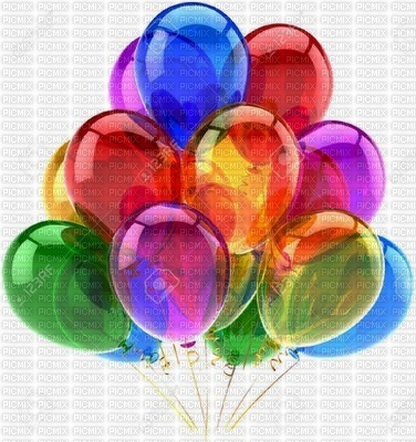 Ballon multi-color - darmowe png