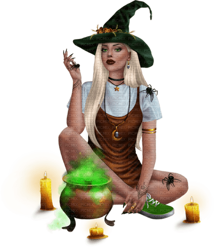 Witch.Sorcière.Bruja.Halloween.Victoriabea - PNG gratuit