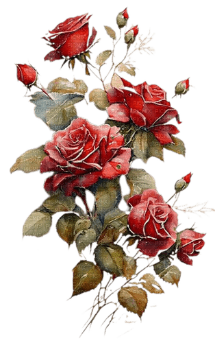 roses rouges - png gratuito