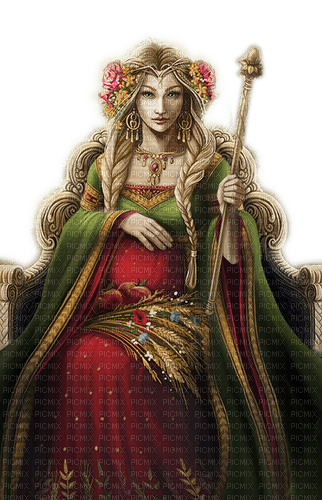 Rena green red Fantasy Princess Prinzessin - gratis png