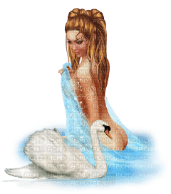 Kaz_Creations Woman Femme Deco Swan - gratis png