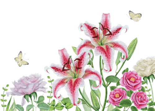loly33 fleur aquarelle - gratis png
