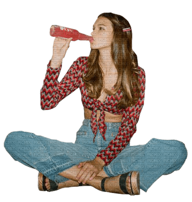Femme.Woman.Fille.Girl.Drink.sitting.Victoriabea - zadarmo png