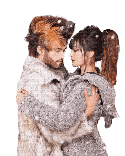 Couple Love Winter - Bogusia - Free PNG