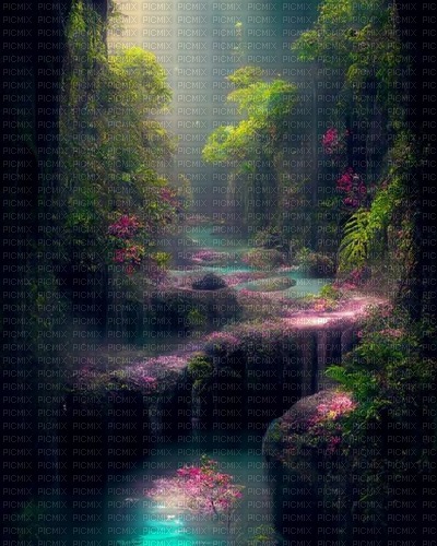 Background fantasy - forest - png gratuito