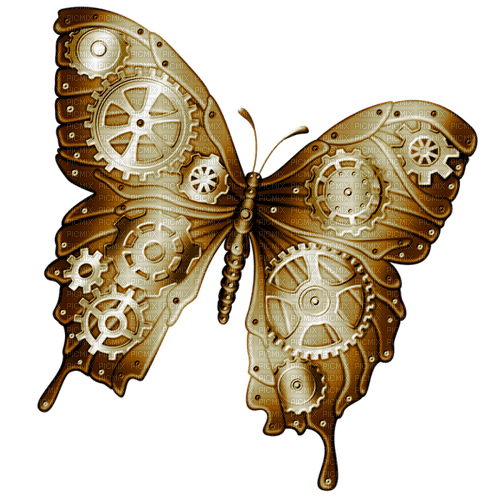 Steampunk.Butterfly.Brown - δωρεάν png