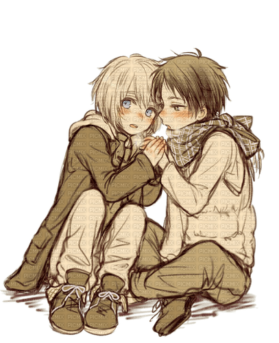 Eren and Armin - ücretsiz png