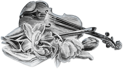 soave deco vintage music violin flowers - bezmaksas png