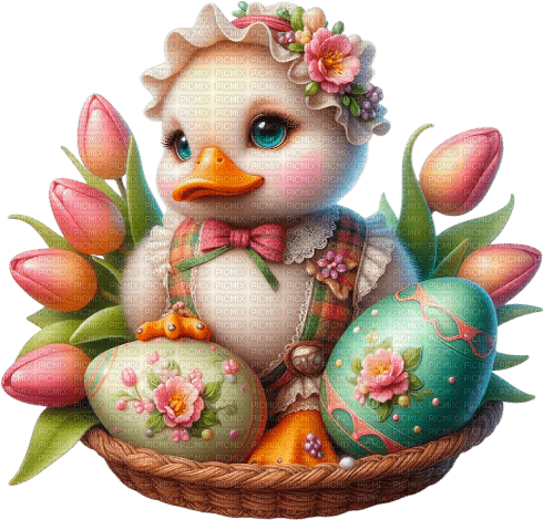 Easter duckling by nataliplus - ücretsiz png