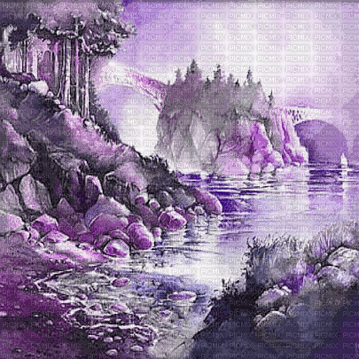 soave background  animated vintage spring  purple - GIF animé gratuit
