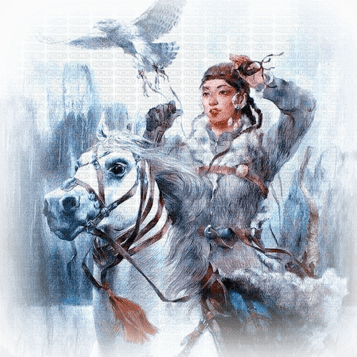 woman with horse milla1959 - gratis png