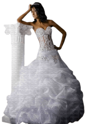 tube femme mariée - PNG gratuit