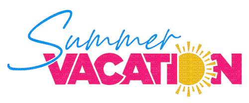 Summer Vacation.Text.deco.Victoriabea - ücretsiz png