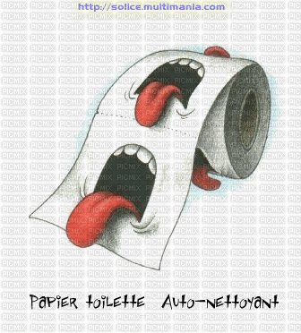 papier toilette - Free animated GIF