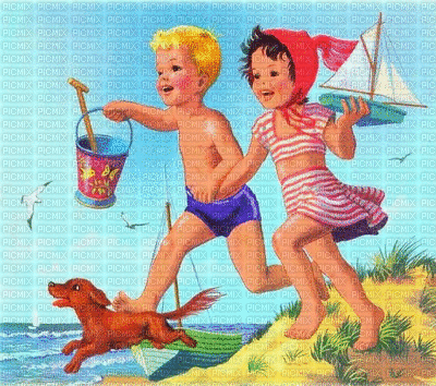 Martine à la plage - Bezmaksas animēts GIF
