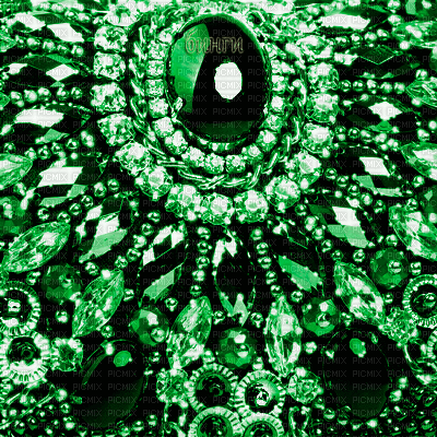 Y.A.M._Vintage jewelry backgrounds green - GIF animado grátis