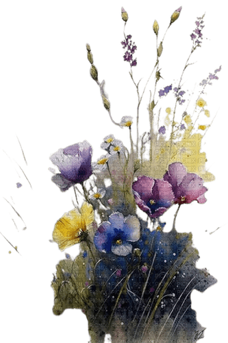 loly33 fleur aquarelle - besplatni png