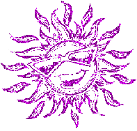 Soleil violet - GIF animate gratis