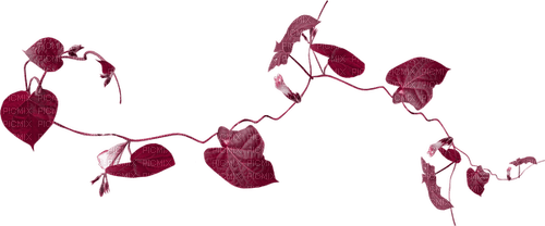 dolceluna deco branch leaf leaves pink purple - PNG gratuit