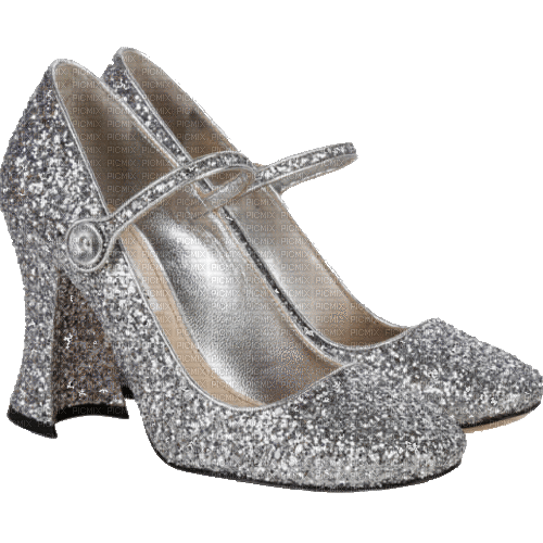 Silver Glitter High Heels - 免费动画 GIF