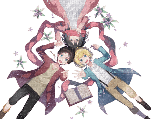 Eren, Mikasa, Armin - 免费PNG
