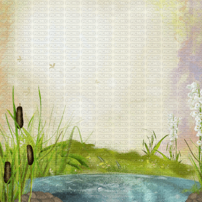landscape background (created with gimp) - Free animated GIF