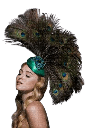 Kaz_Creations Woman-Femme-Peacock - 免费PNG