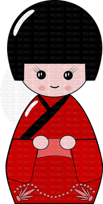 kokeshi doll japan laurachan - gratis png
