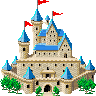 Замок - GIF animado grátis
