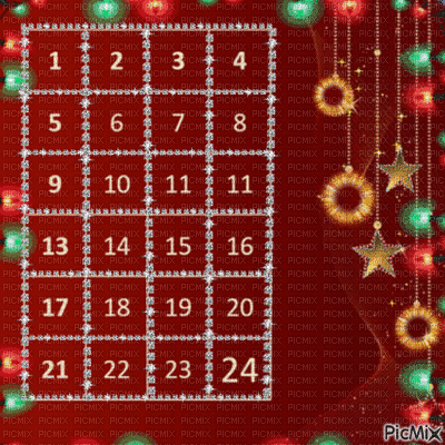 Calendrier avent fond  gif calendar advent bg - Besplatni animirani GIF