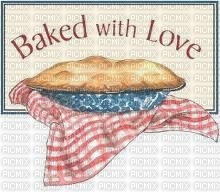 Baked with Love - gratis png