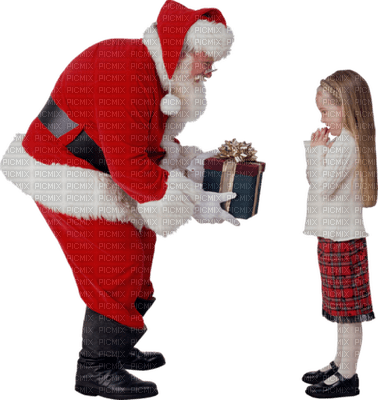 Kaz_Creations Baby Enfant Child Girl With Santa - Free PNG