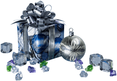 Christmas blue bp - PNG gratuit