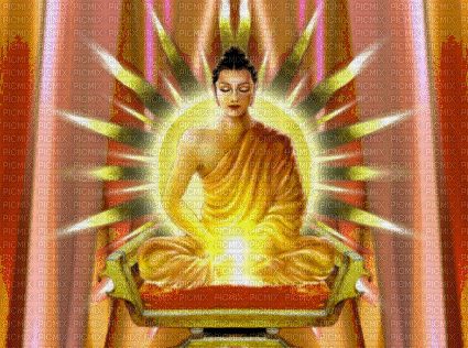 bouddha - GIF animado grátis