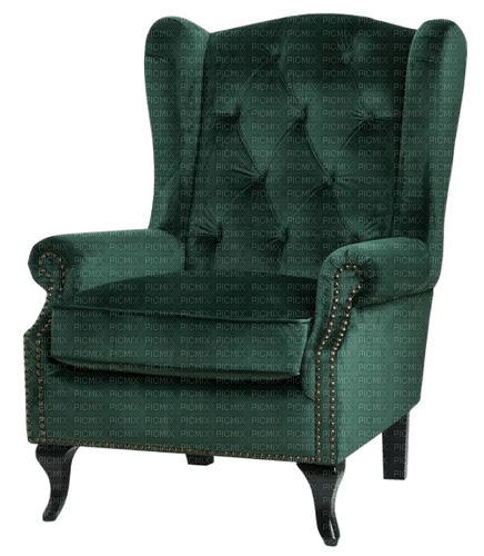 Armchair.Fauteuil.Sillón.green.Victoriabea - png gratis