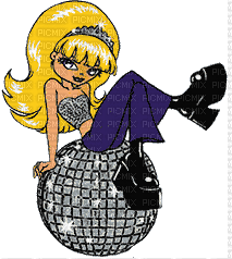 disco girl - Бесплатный анимированный гифка