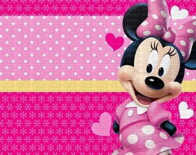 image encre couleur  anniversaire effet à pois Minnie Disney  edited by me - Free PNG