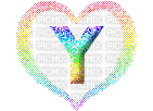 Kaz_Creations Alphabets Colours Heart Love Letter Y - GIF animado grátis