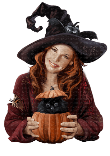 halloween witch by nataliplus - png ฟรี